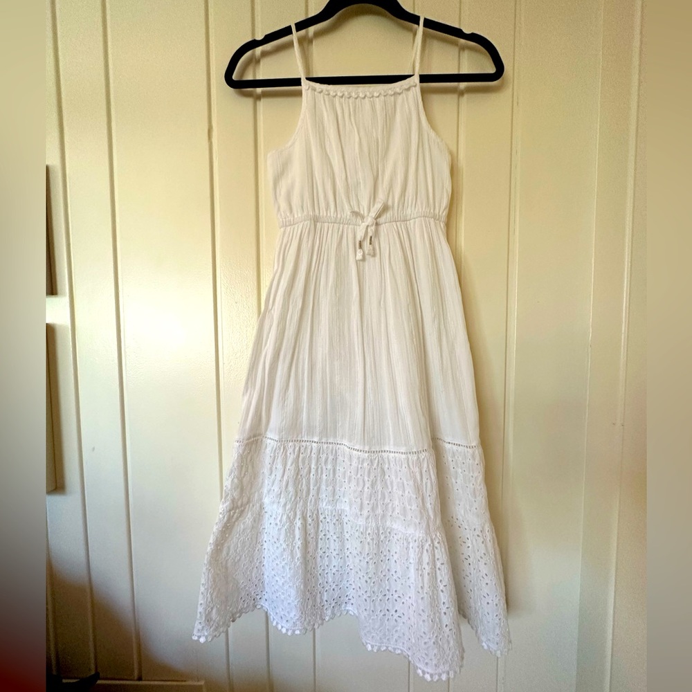 Cat & Jack Maxi Dress. Pure white. Fully lined. Size M (7/8).